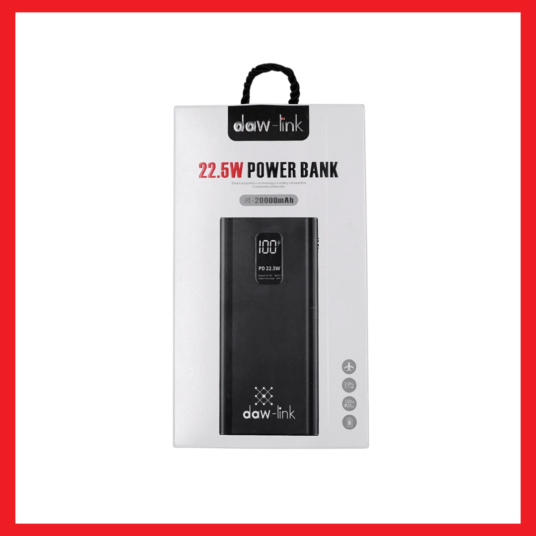 š Daw-link 22.5W Power Bank | DL-20000mAh | Fast Charging & High Capacity