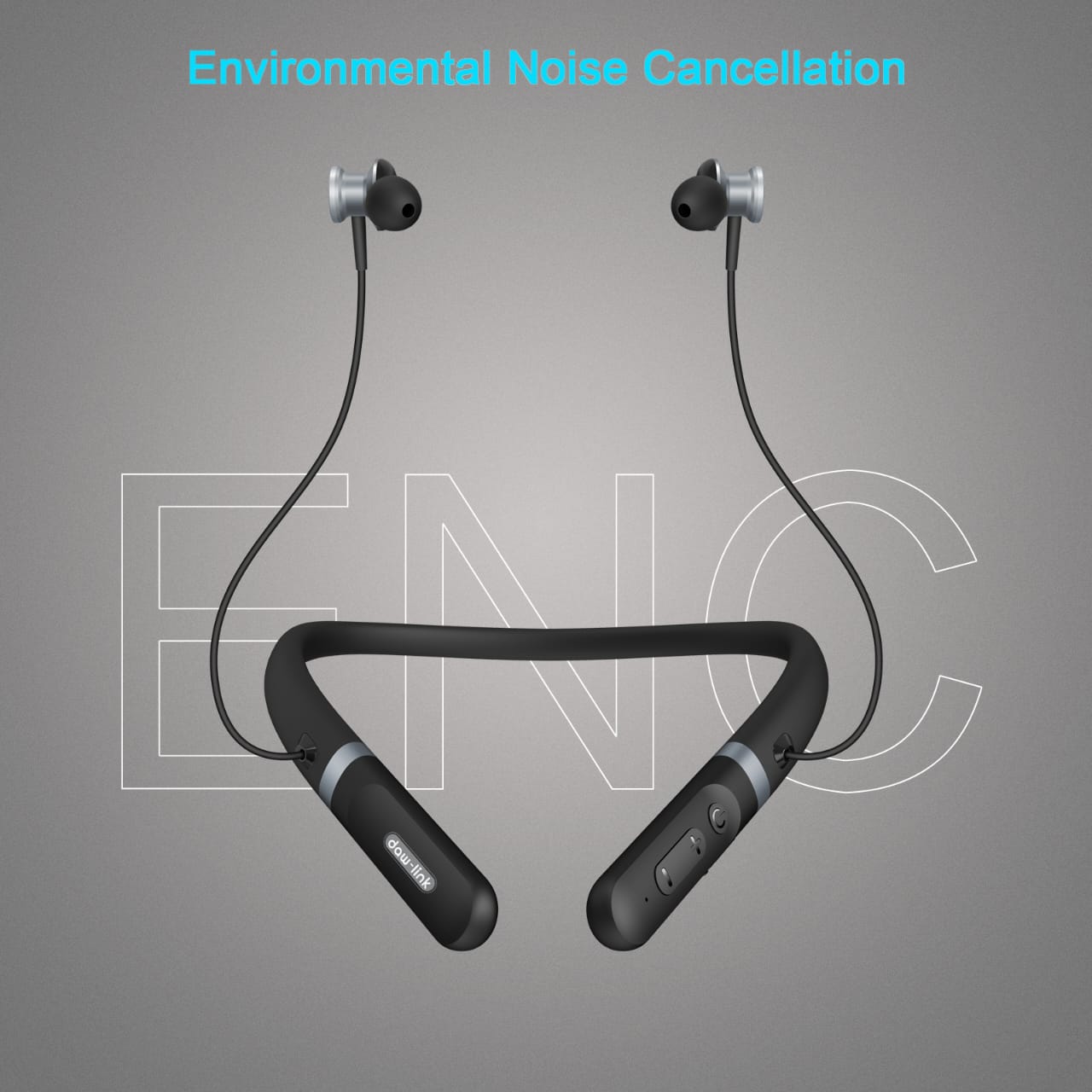 π§ Daw-Link DL-N01 Wireless Neckband β 30 Hours Music | ENC | Super Bass | 100% Original Dubai Standard | ENC Noise Reduction - Neck Band Hands Free