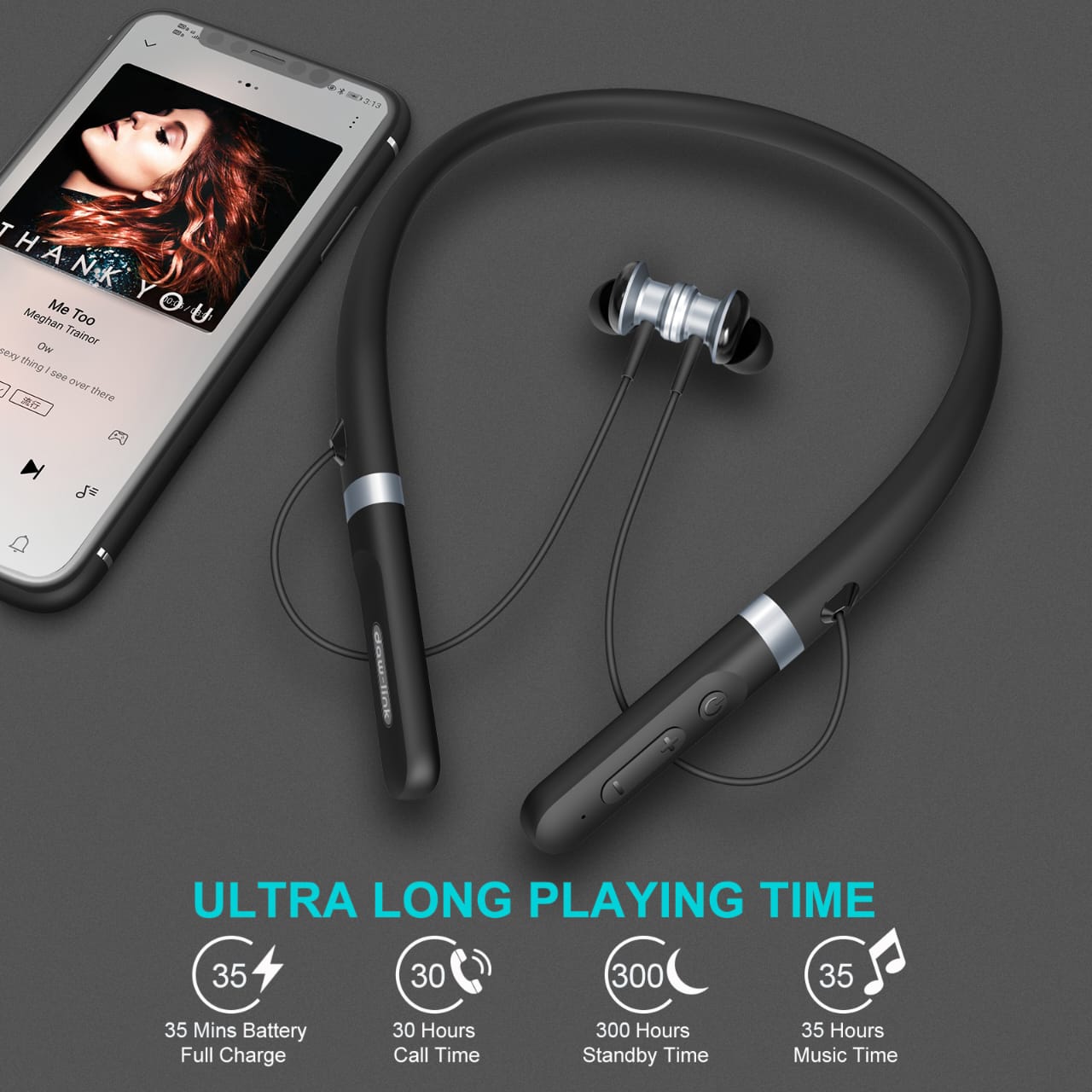 π§ Daw-Link DL-N01 Wireless Neckband β 30 Hours Music | ENC | Super Bass | 100% Original Dubai Standard | ENC Noise Reduction - Neck Band Hands Free