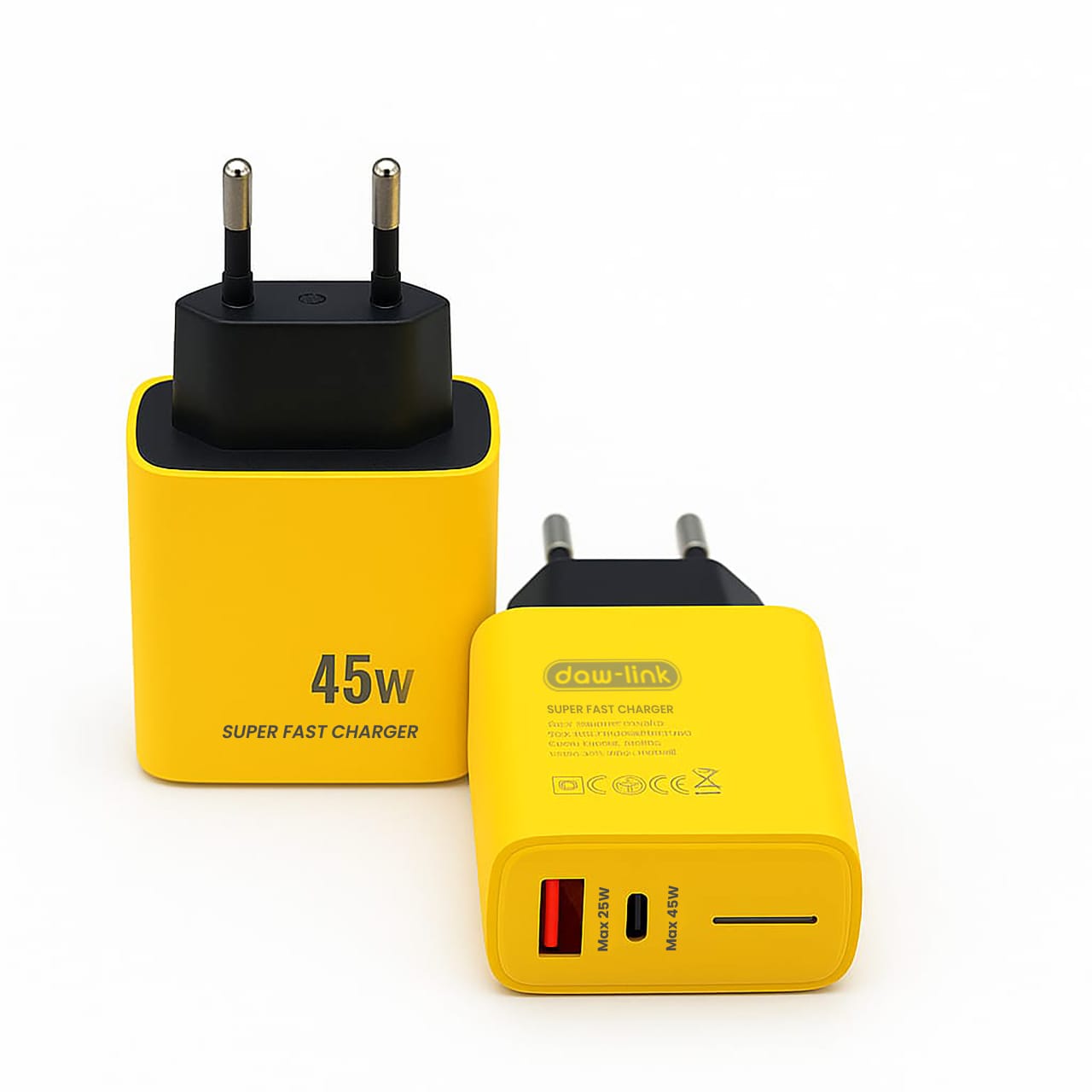45W Fast Charger | Dual-Port PD & QC 3.0
