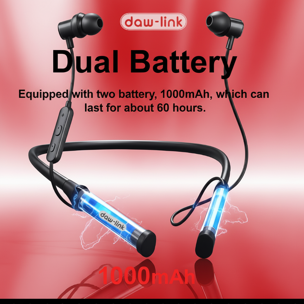 Daw-Link DI-N02 Wireless Neckband – 60H Playtime