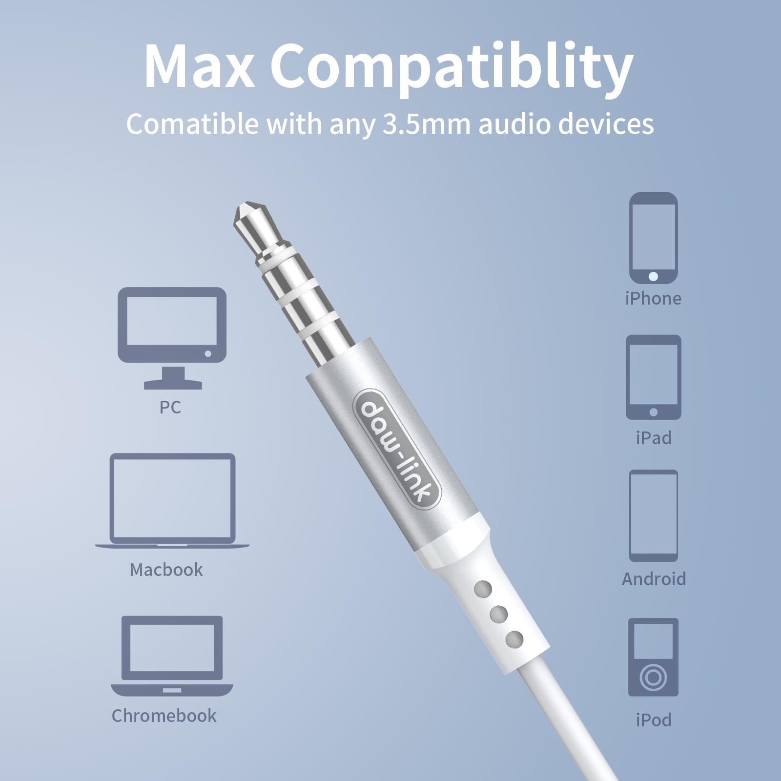 Dawlink Wired Earphones – Stereo Sound + Mic